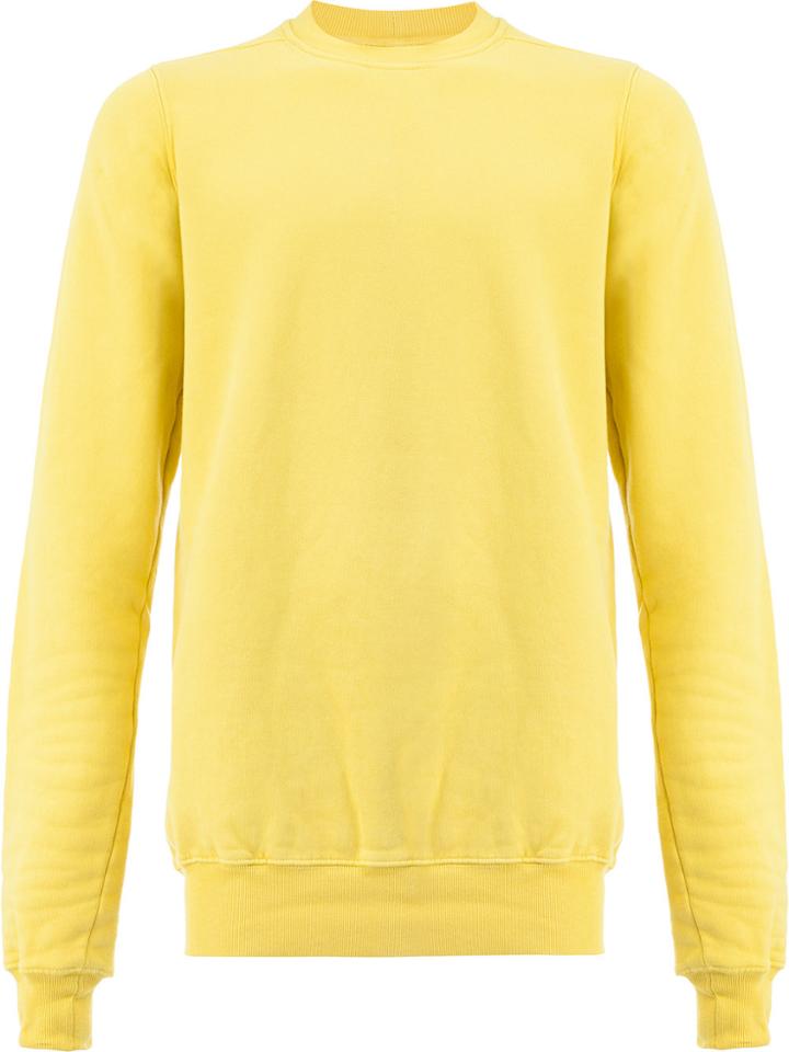 Rick Owens Drkshdw Crew Neck Sweatshirt - Yellow & Orange