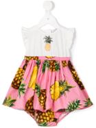 Dolce & Gabbana Kids Pineapple Print Dress, Girl's, Size: 18-24 Mth