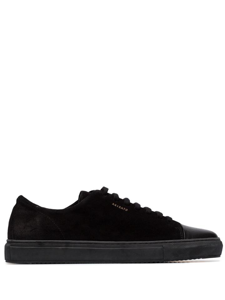 Axel Arigato Black Captoe Low-top Suede Sneakers
