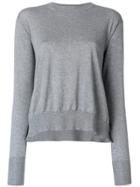 Stella Mccartney Curved Hem Sweater - Grey
