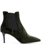 P.a.r.o.s.h. Stiletto Heel Chelsea Boots - Green