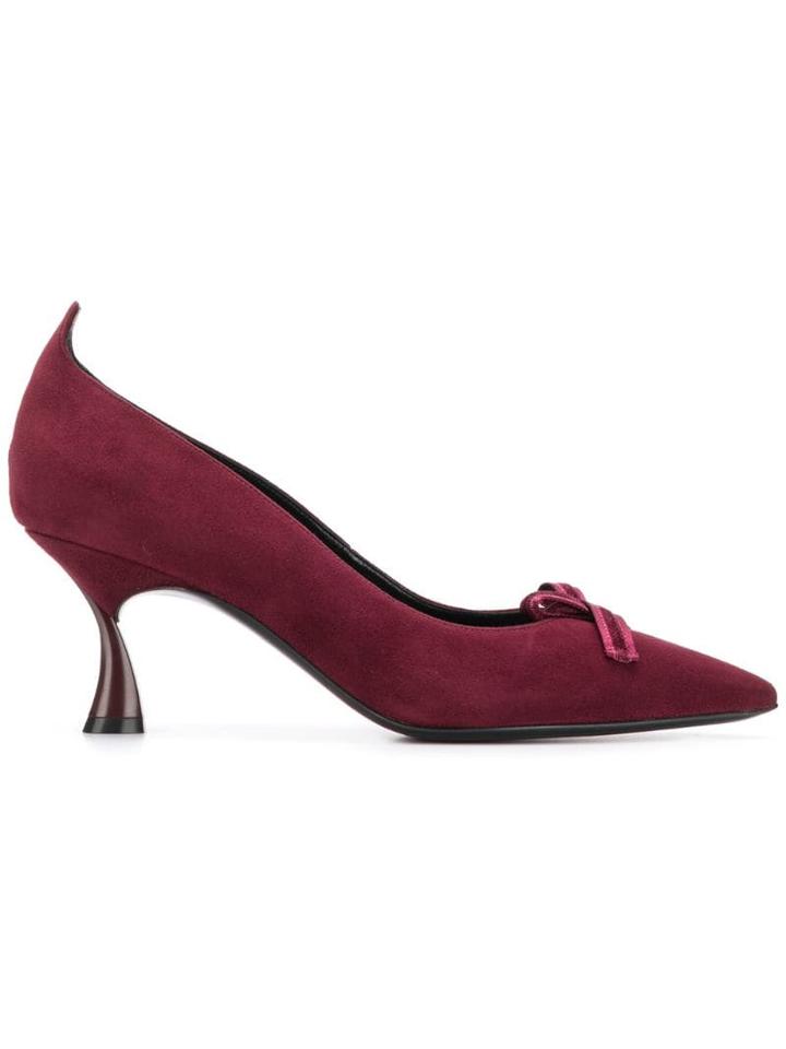 Casadei Pointed Toe Heels - Red