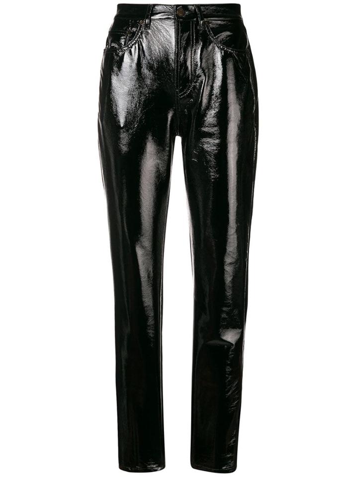 Saint Laurent High-waisted Trousers - Black