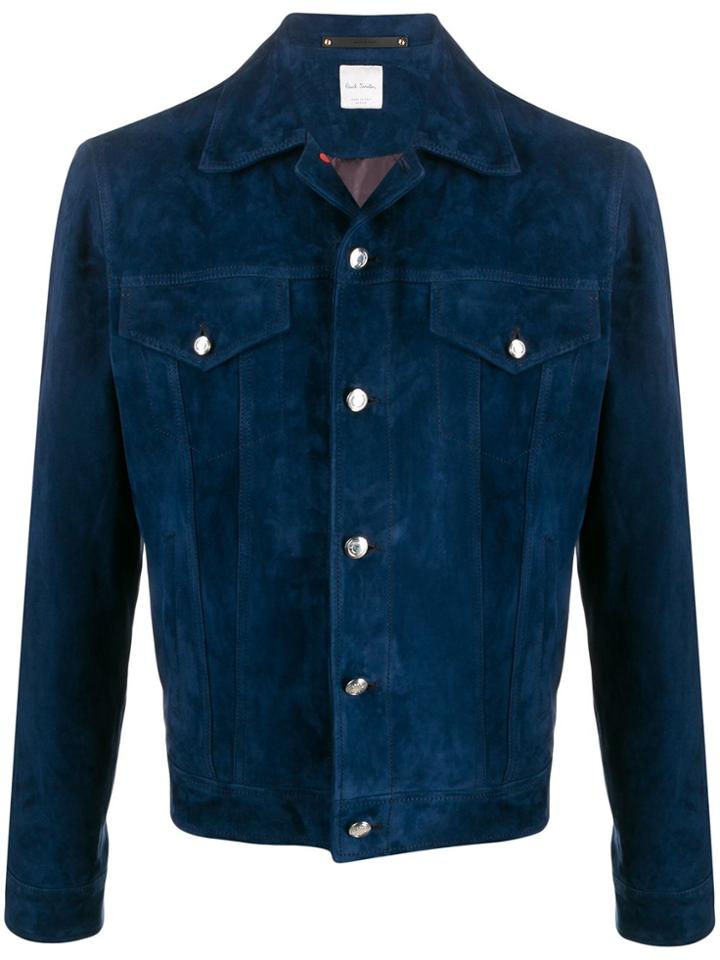 Paul Smith Paul Smith M1r547tc0004043 43 Furs & Skins->suede - Blue
