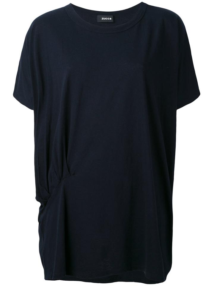 Zucca - Loose Fit Top - Women - Cotton/linen/flax - M, Blue, Cotton/linen/flax