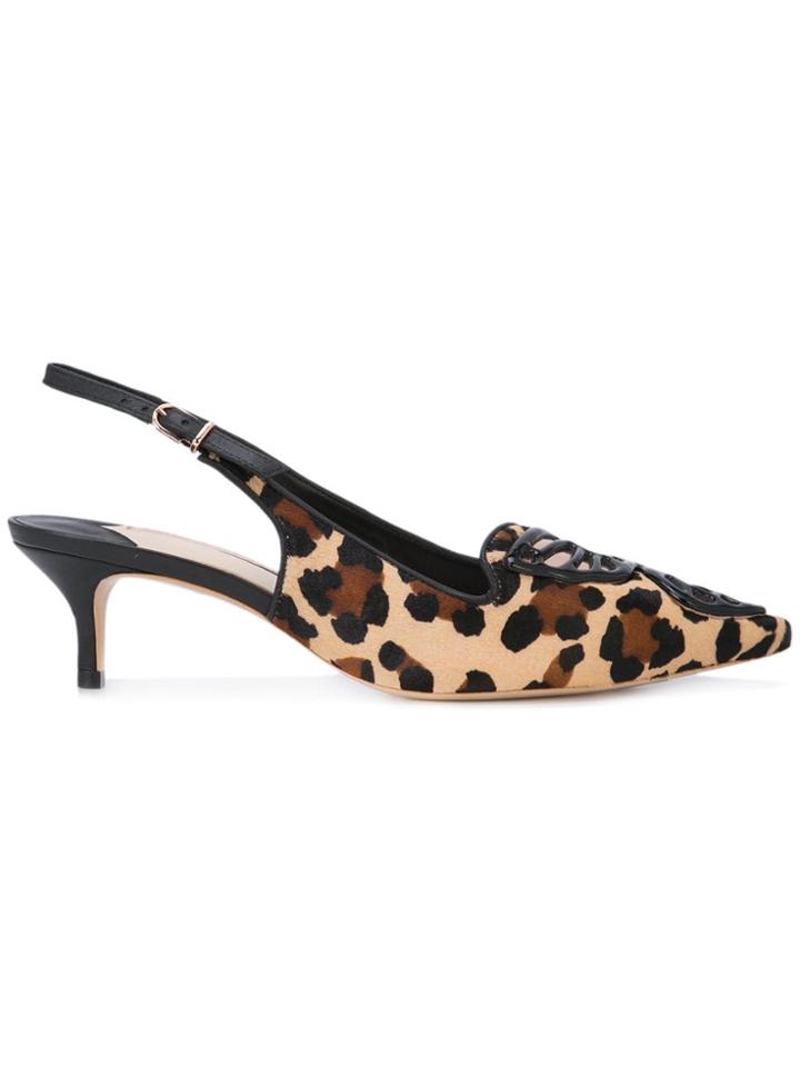 Sophia Webster Bibi Butterfly Slingback Pumps - Brown