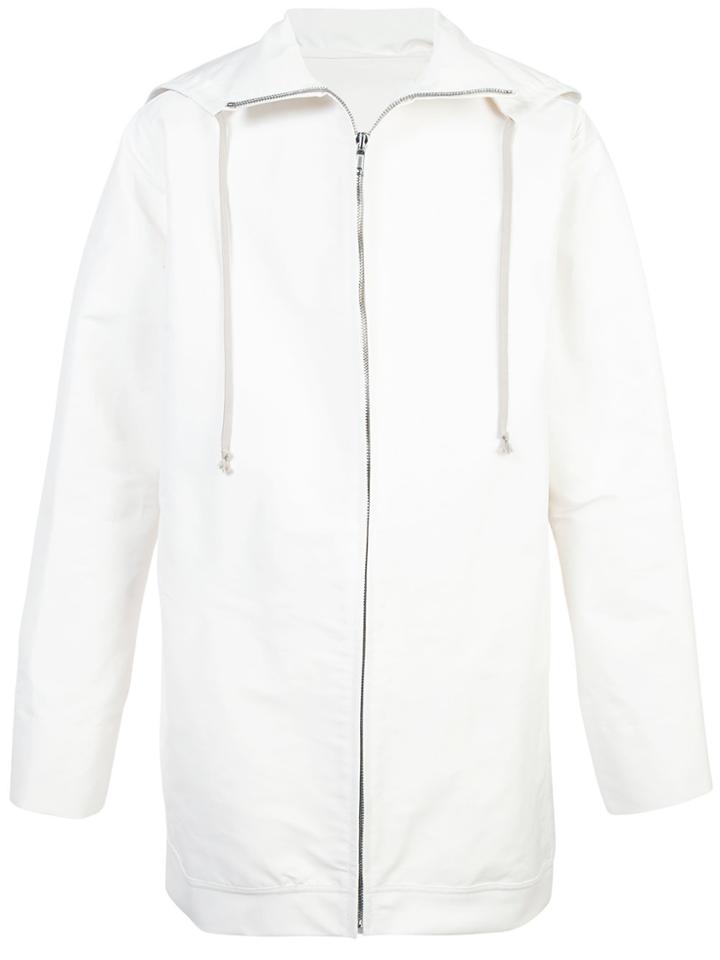 Rick Owens Dirt Windbreaker Jacket - White