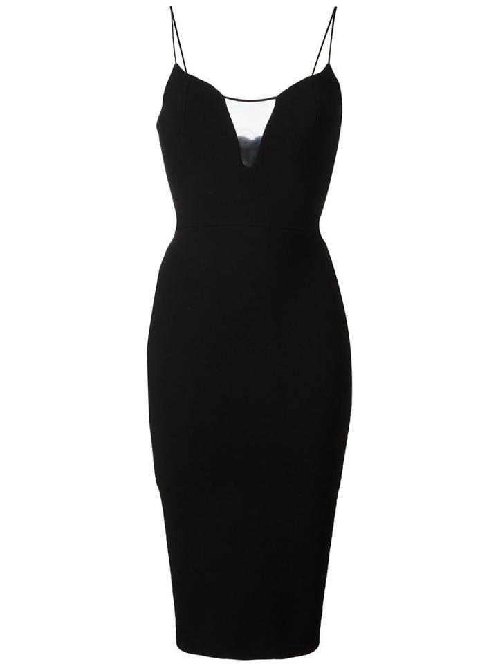Victoria Beckham Matt Dress, Women's, Size: 6, Black, Polyester/triacetate