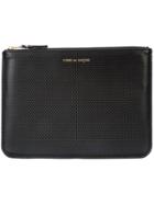 Comme Des Garçons Play Zipped Logo Pouch - Black