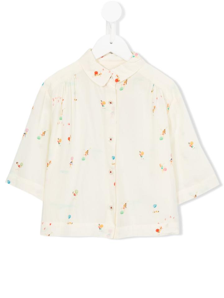 Bellerose Kids Printed Shortsleeved Shirt, Girl's, Size: 8 Yrs, Nude/neutrals