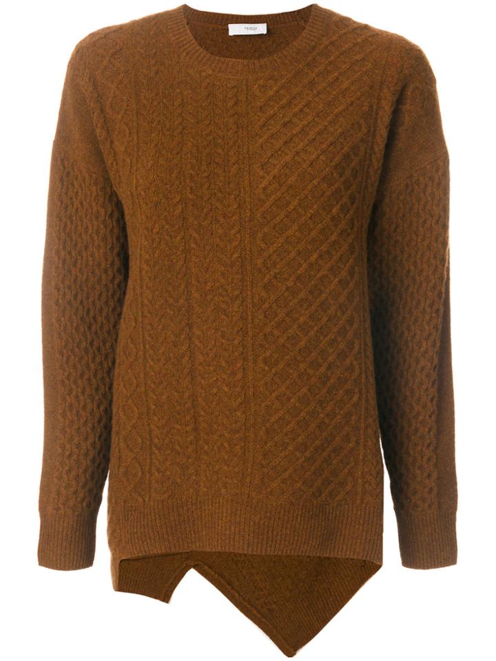 Pringle Of Scotland Cable Stitch Jumper - Brown