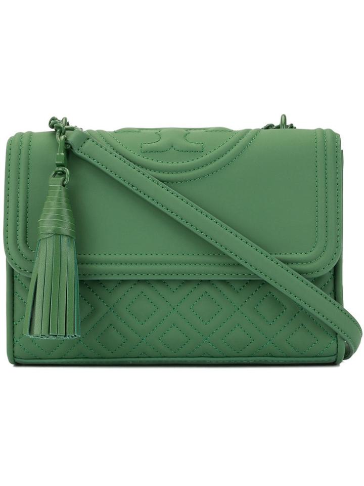Tory Burch Fleming Matte Convertible Shoulder Bag - Green