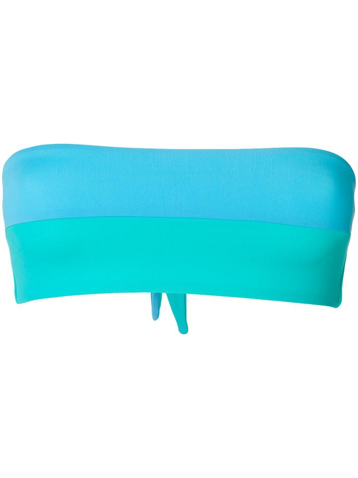 Mara Hoffman Abigail Bandeau Bikini Top - Blue