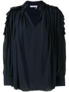 Chloé Off-shoulder Ruffle Blouse - Blue