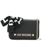 Love Moschino Scarf Bow Crossbody Bag - Black