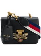 Gucci Bee Logo Embellished Bag - Black