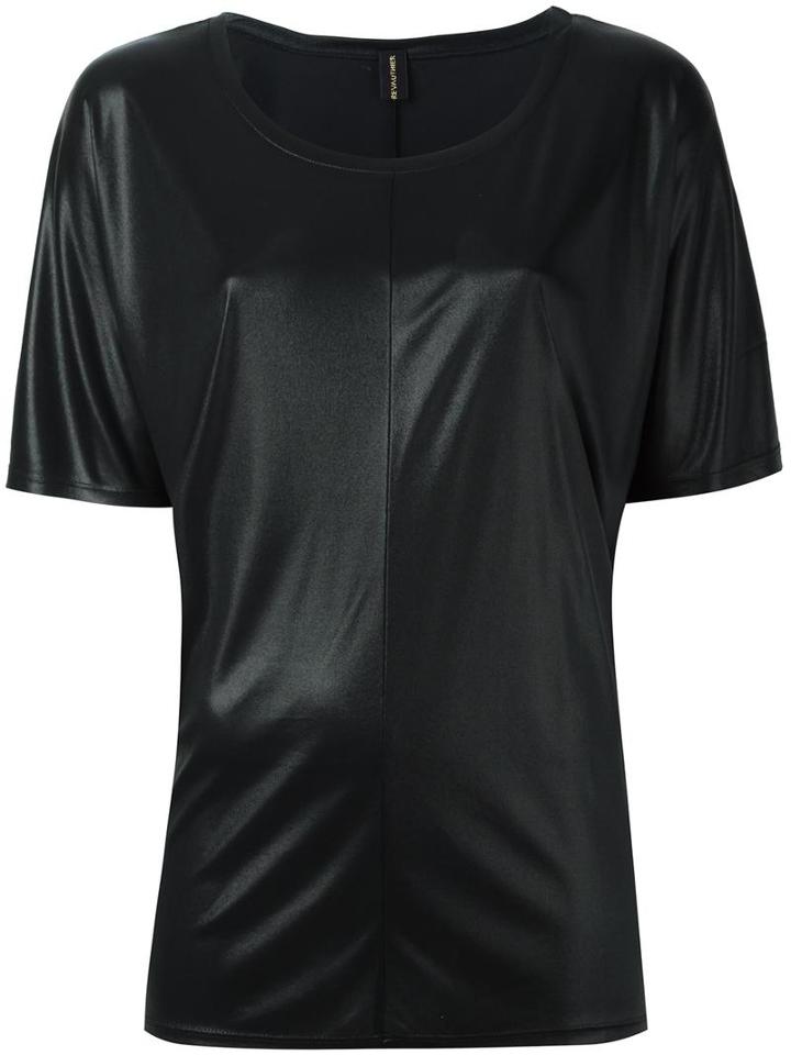 Alexandre Vauthier Shimmer T-shirt, Women's, Size: 1, Black, Polyamide/acetate