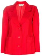 Classic Blazer, Women's, Size: 8, Red, Emanuel Ungaro Vintage