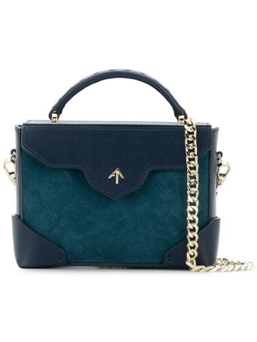 Manu Atelier Micro Bold Shoulder Bag - Blue