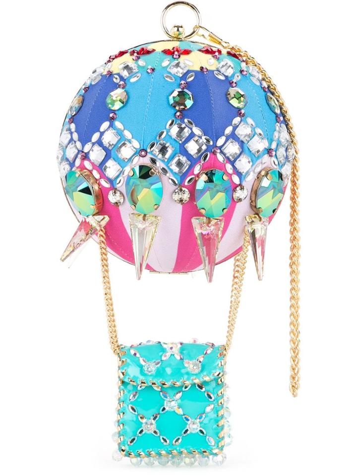 Manish Arora Embellished Clutch Bag - Blue