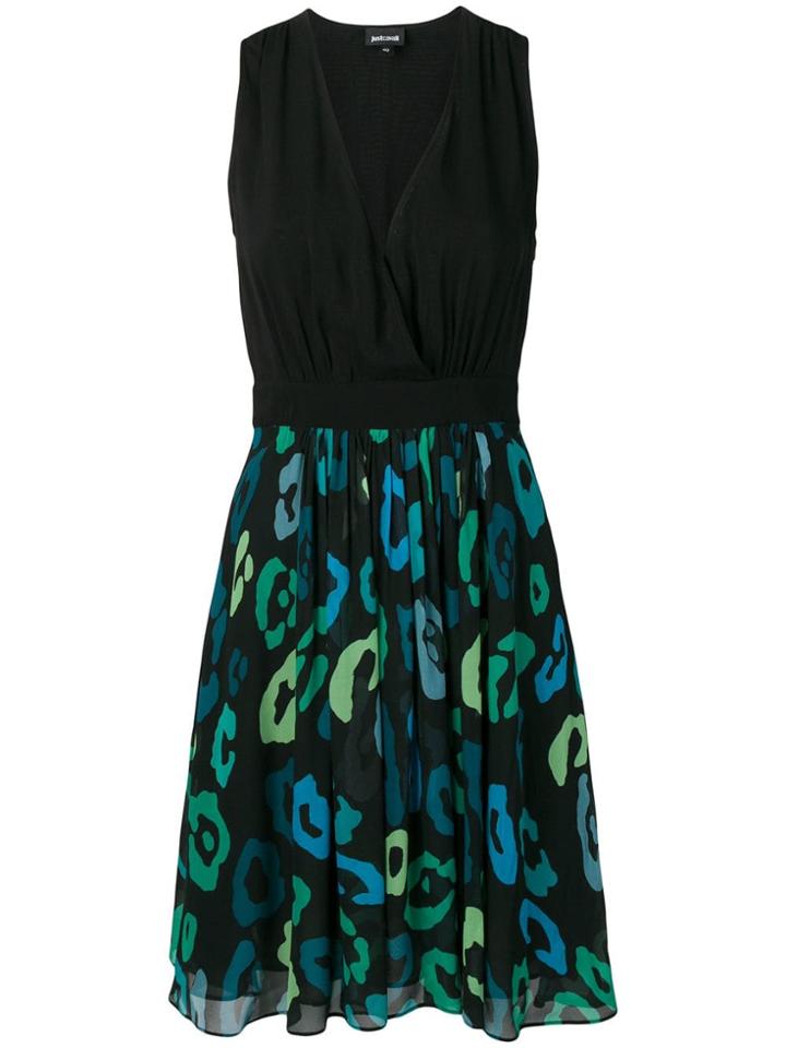 Just Cavalli Macro-print Dress - Black