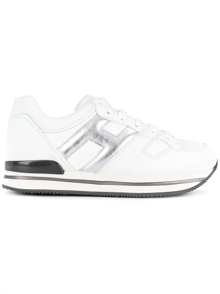 Hogan H222 Side Logo Sneakers - White