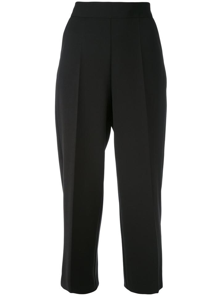 Blugirl - Cropped Wide-leg Trousers - Women - Polyester/spandex/elastane - 40, Black, Polyester/spandex/elastane