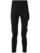 Julius Mid-rise Skinny Trousers - Black