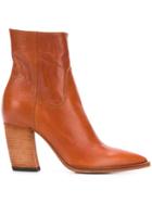 Officine Creative Pointed Ankle Boots - Yellow & Orange