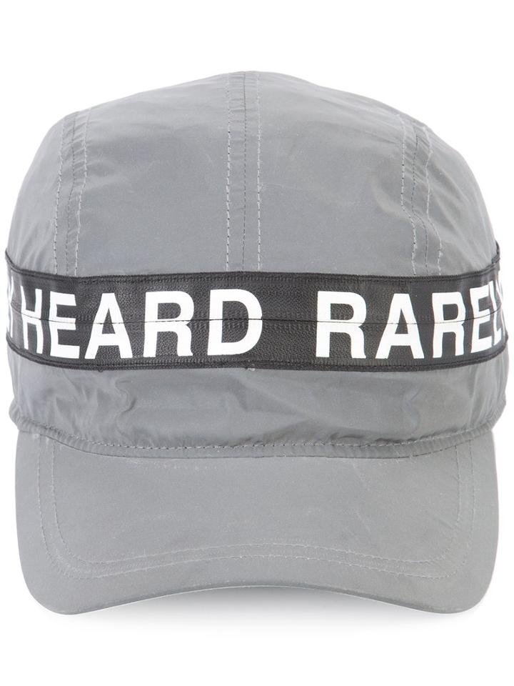 Mostly Heard Rarely Seen - Logo Print Cap - Unisex - Polyester - One Size, Grey, Polyester