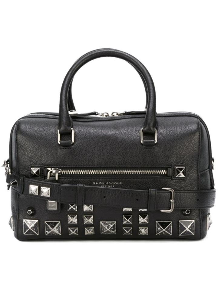 Marc Jacobs 'recruit Chipped Studs' Bauletto Tote