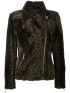 Drome Leopard Print Fur Jacket