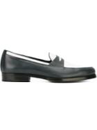 Mr. Hare Penny Wilde Loafers, Men's, Size: 10, Blue, Calf Leather/suede/leather