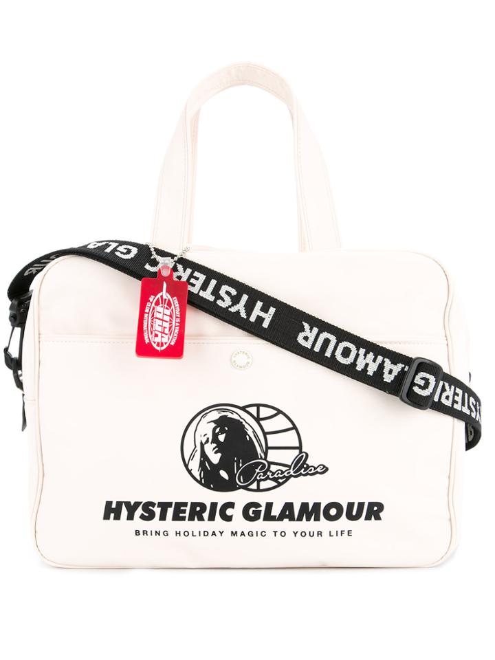Hysteric Glamour Logo Patch Tote - White