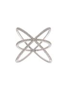 Ef Collection Diamond Cage Ring, Women's, Size: 7, Metallic