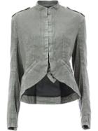 Haider Ackermann Curved Hem Jacket - Grey