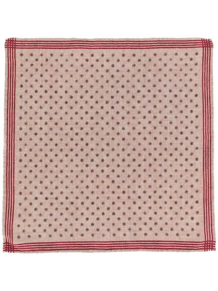 Brunello Cucinelli Dot Printed Scarf - Neutrals