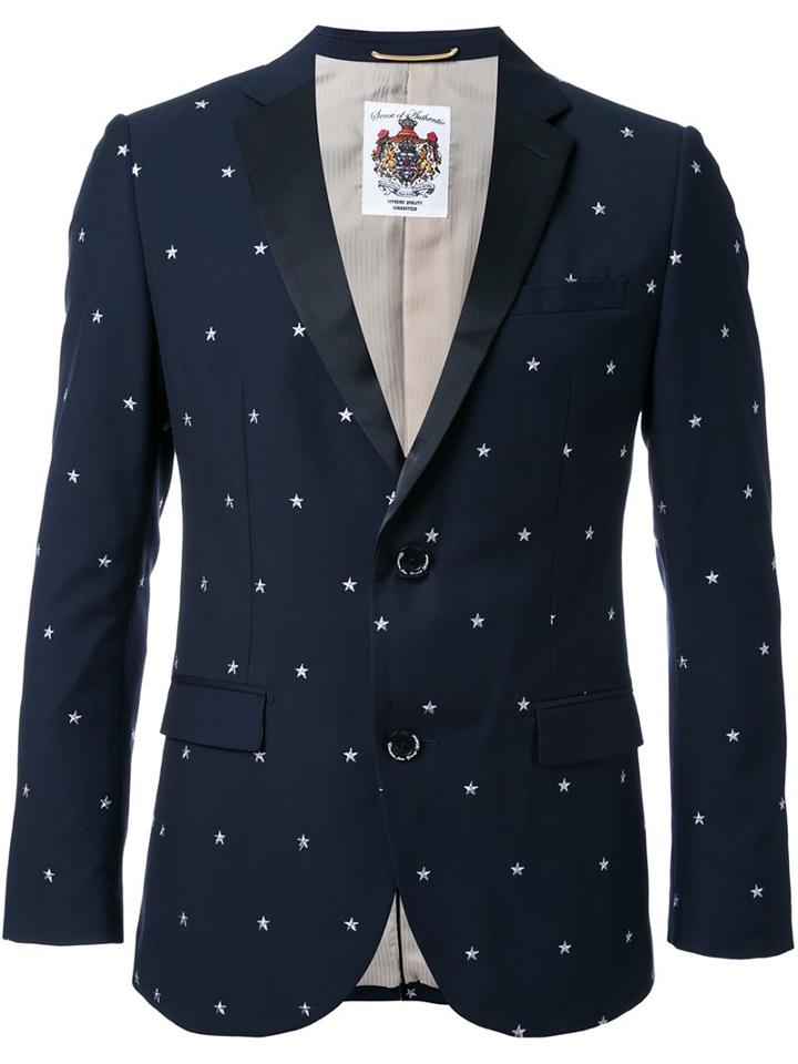 Education From Youngmachines Star Embroidered Blazer