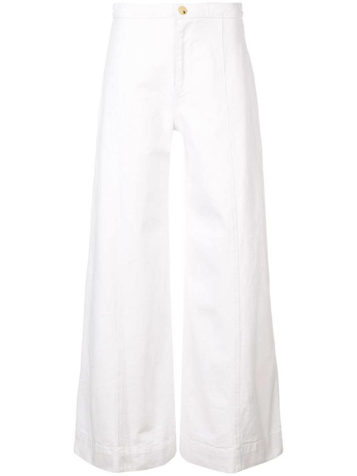Warm Palazzo Pants - White