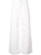 Warm Palazzo Pants - White