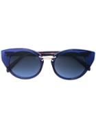 Oscar De La Renta Twist 4 Sunglasses - Blue
