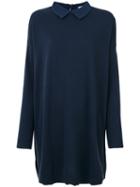 Twin-set - Collared Day Dress - Women - Polyamide/polyester/viscose/wool - S, Blue, Polyamide/polyester/viscose/wool