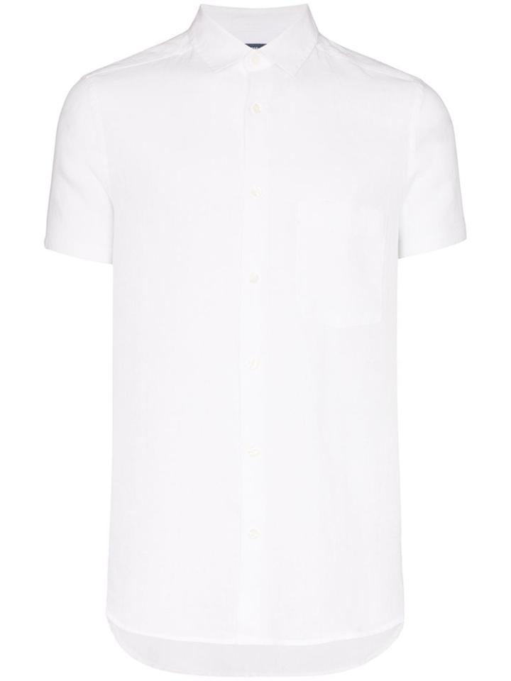 Frescobol Carioca Button-down Short-sleeve Shirt - White