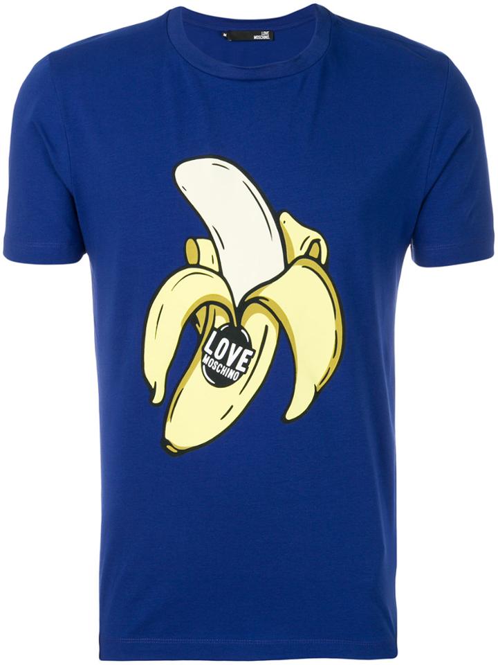 Love Moschino Banana Motif T-shirt - Blue