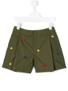 Diesel Kids - Embroidered Star Sorts - Kids - Cotton - 6 Yrs, Green