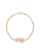 Akillis 18kt Gold Mini Puzzle Charm Bracelet - Metallic