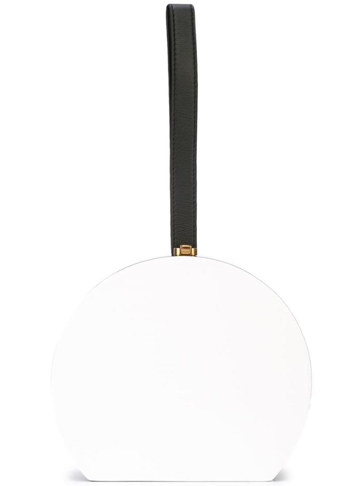 Rocio Round Shaped Clutch Bag - White