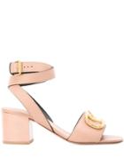 Valentino Valentino Garavani Vring Logo Sandals - Pink