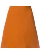 Theory A-line Mini Skirt - Yellow & Orange