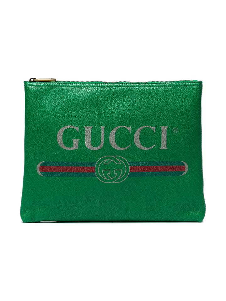 Gucci Green Logo Pouch